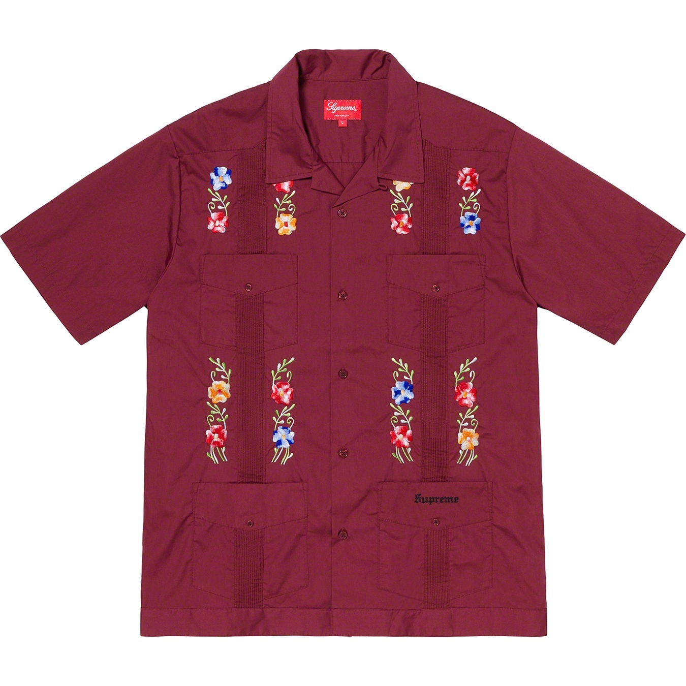 Flowers Guayabera S/S Shirt view 4